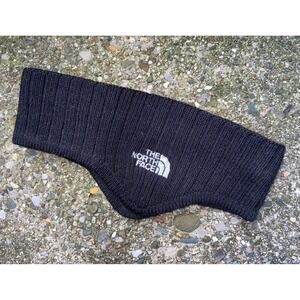 Vintage The North Face Fleece Lined Knit Headband Ear Warmer Black Unisex Canada